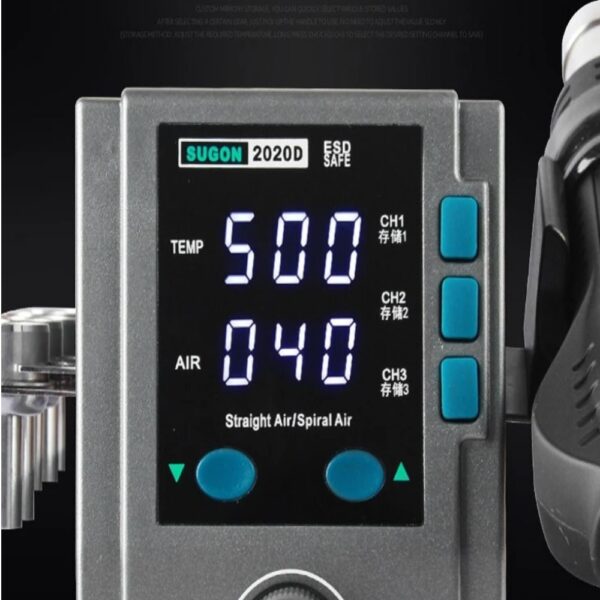 SUGON 2020D 700W 110/220V Hot Air Gun Soldering Station Phone PCB Chip Repair BGA SMD Soldering Station - 110V US Plug