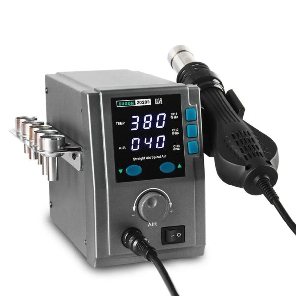 SUGON 2020D 700W 110/220V Hot Air Gun Soldering Station Phone PCB Chip Repair BGA SMD Soldering Station - 110V US Plug