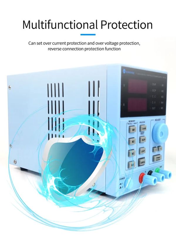 SUNSHINE P-3005A 30V 5A DC Laboratory Power Supply Digital Programmable Adjustable Voltage Regulator Switching Stabilizer Power Supply