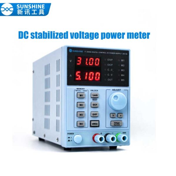 SUNSHINE P-3005A 30V 5A DC Laboratory Power Supply Digital Programmable Adjustable Voltage Regulator Switching Stabilizer Power Supply