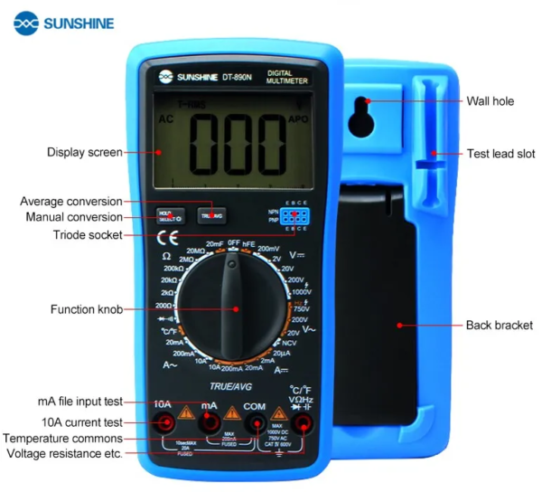 Sunshine DT-890N Digital Multimeter