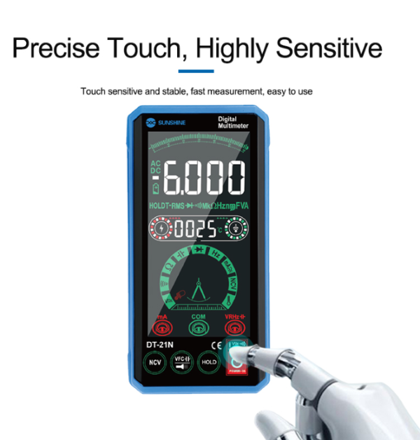 Sunshine DT-21N Multimeter Digital Touch Screen AC DC Voltage Tester