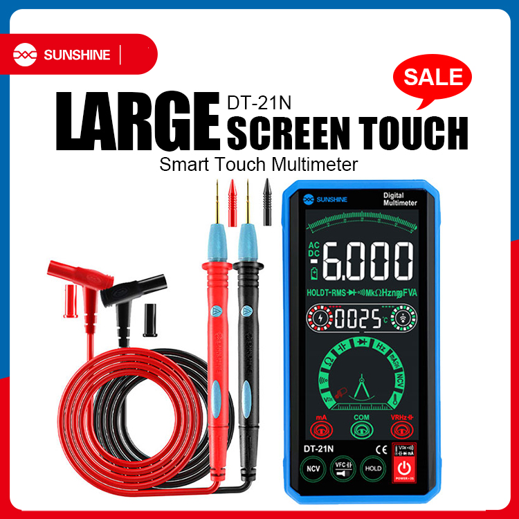 Sunshine DT-21N Multimeter Digital Touch Screen AC DC Voltage Tester