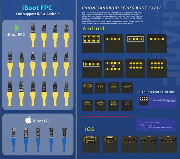 Mechanic iBoot FPC Plus Power Boot Cable for iOS & Android Updated iPh 15 Series