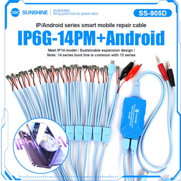 SUNSHINE SS-905D Smart Power Cable For iPhone & Android