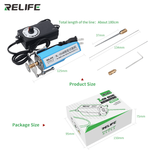 Relife Rl 056b 2 in 1 Cutter and Glue Remover with High Precision Motor