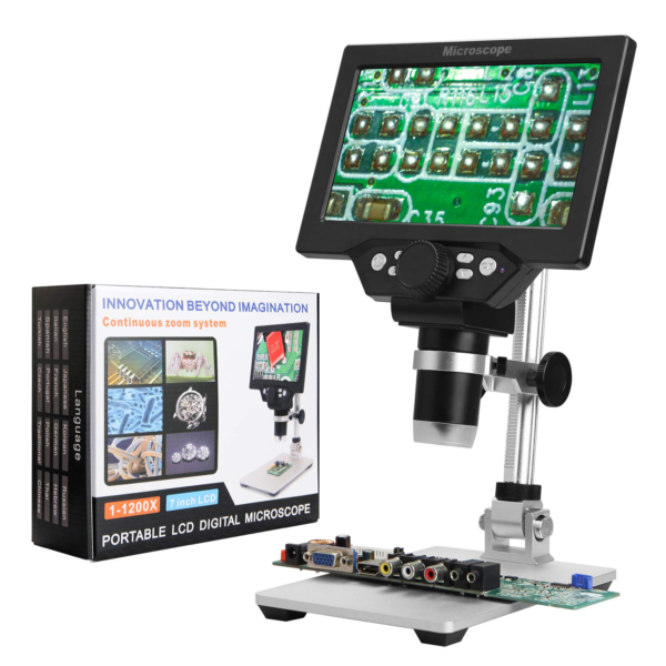 1200X Digital Microscope With 7inch Display