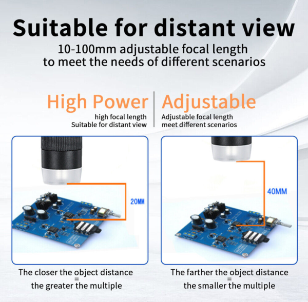 1200X Digital Microscope With 7inch Display