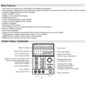 Korad Ka-3005DS Programmable DC Power Supply ( 30V – 5A )