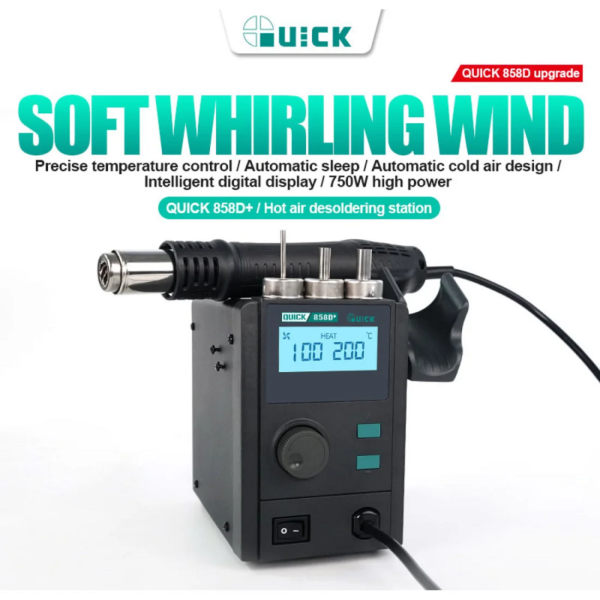 Quick 858d+ Smd Rework Station with Intelligent Digital Display - 750w