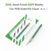 2ULL Hand Finish Sexy SEXY Blades With Handle Set For  PCB Mainboard CPU Glue Cleaning