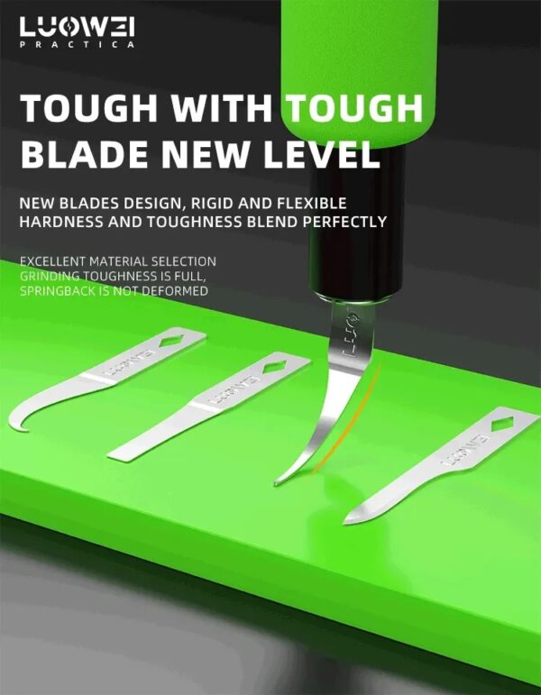 LUOWEI LW-K1 Chip/Hard Disk Remover Glue Knife CPU Glue Remover Blades