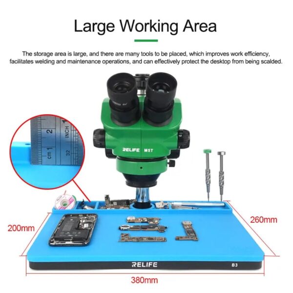 RELIFE RL-004I Microscope B3 Repair Pad Insulation High Temperature Silicone Pad