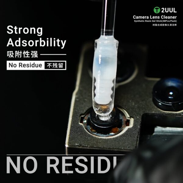 2UUL CL21 48PCS/Pack Camera Lens Cleaner Synthetic Resin Gel Stick No Residue Dust Remove Camera Lens Cleaning Tool