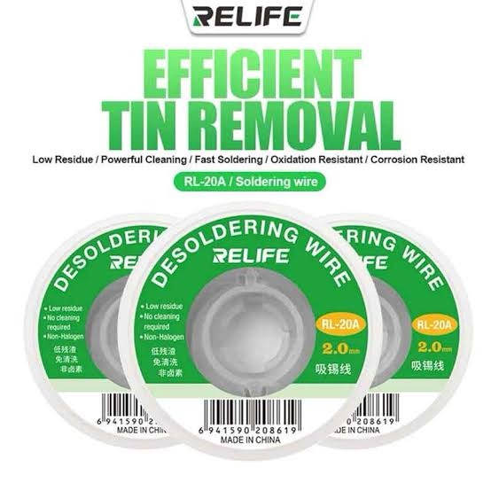 Relife RL-20A 2.0mm Desoldering Wire Less Residue