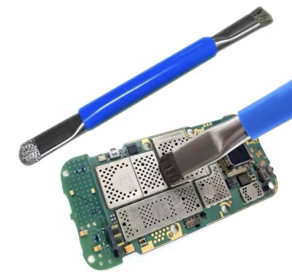 BS-02 Double Head Mobile Phone Repair Hard Brush Anti-static Motherboard IC pad cleaning dust brush