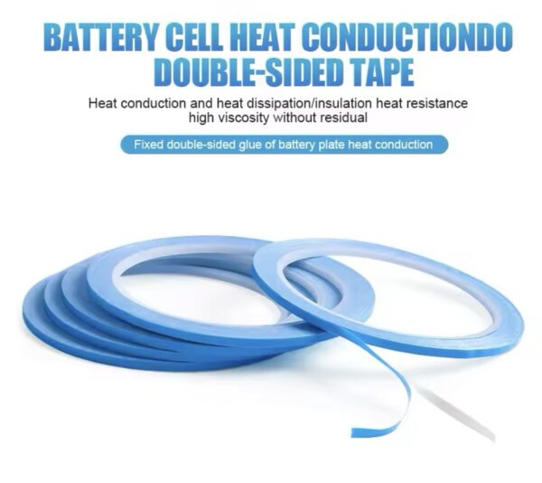 3mm 10M Heat Resistance Adhesive Tape Roll for Phone Battery Cell Plate Heat Conductive Conduction With Double Side Glue