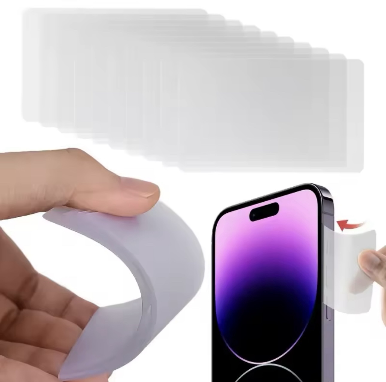 Plastic Card Phone Screen Opener Ultra Thin Flexible Pry Removal Tool Clear Repair Cards for Mobile Tablet LCD Screen - Image 4