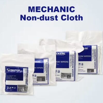 Dust Free Cloth MECHANIC HK5090 4 inch 10/10cm 100pcs/pack Microfiber Wipe Non-dust Fabric cellphone screen Camera lens cleaning