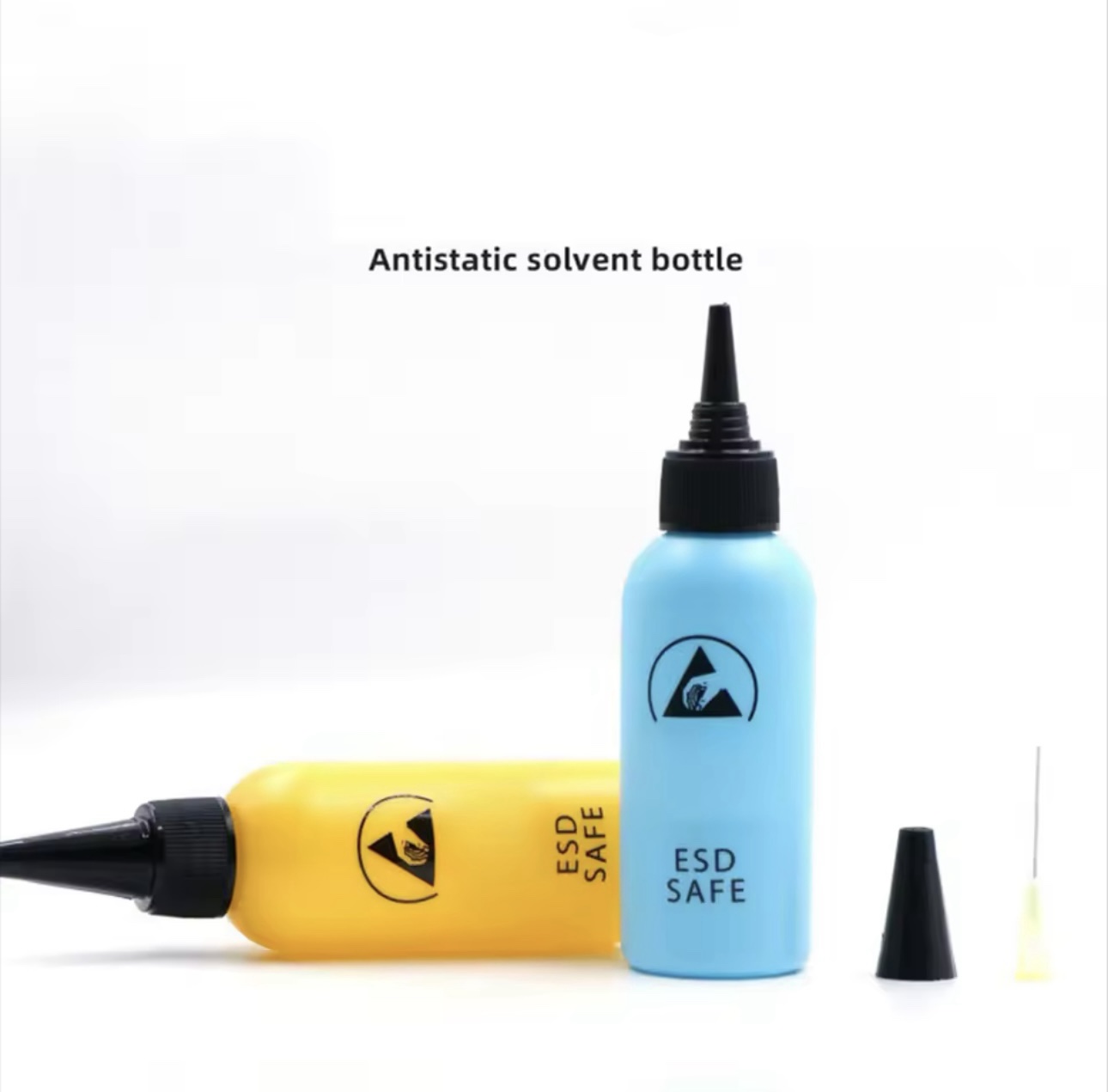 60ML ESD Dispenser Plastic Solvent Bottle High Quality Leak Proof Needle Bottle for Glue Removal ,Blue