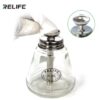 RELIFE RL-055 Press Type Automatic Copper Wick Straw Glass Bottle for Alcohol Clean Water Liquid Container Alcohol Bottle Tool