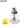 RELIFE RL-055 Press Type Automatic Copper Wick Straw Glass Bottle for Alcohol Clean Water Liquid Container Alcohol Bottle Tool