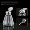 Glass alcohol bottle 180ml industrial mobile phone repair press-type copper core washing board water bottle, anti-static
