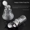 Glass alcohol bottle 180ml industrial mobile phone repair press-type copper core washing board water bottle, anti-static