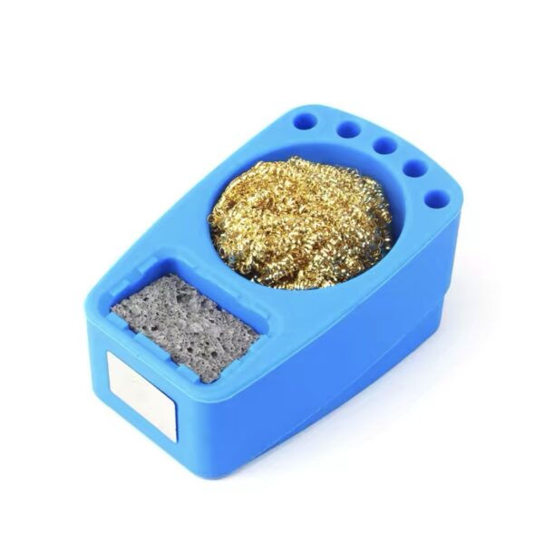 OSS W121 High temperature resistant silicone solder cleaning ball box soldering iron tip cleaner copper wire Storage Cleaning sponge