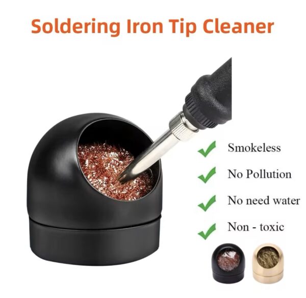 Soldering Iron Tip Cleaner Desoldering Cleaning Ball Welding Soldering Iron Mesh Filter Metal Wire Stand Steel Ball Tin Remover