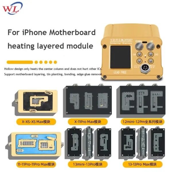 WL HT007 Pre-Heater Intelligent Temperature Control Tin Planting Mainboard Layered Heating Separater for iPhone X-15 Pro max