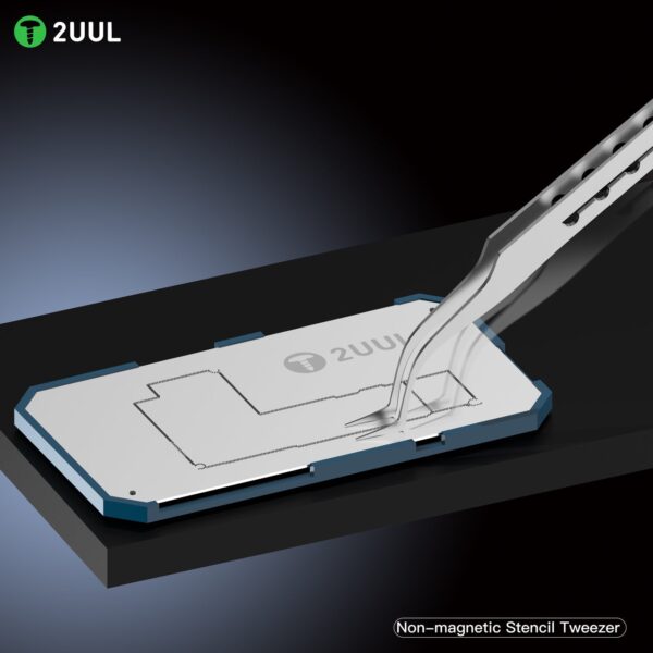 img_6592 2UUL TW22 Non-magnetic Stencil Tweezer for Precise Phone Board Repair