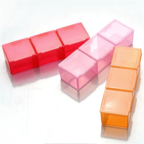 21 Compartment Transparent Color Empty Plastic Storage Box
