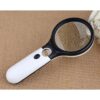 3X 45X Optical Magnifying Glass With LED Lights Handheld Backlit Magnifier Built-In 3 Light