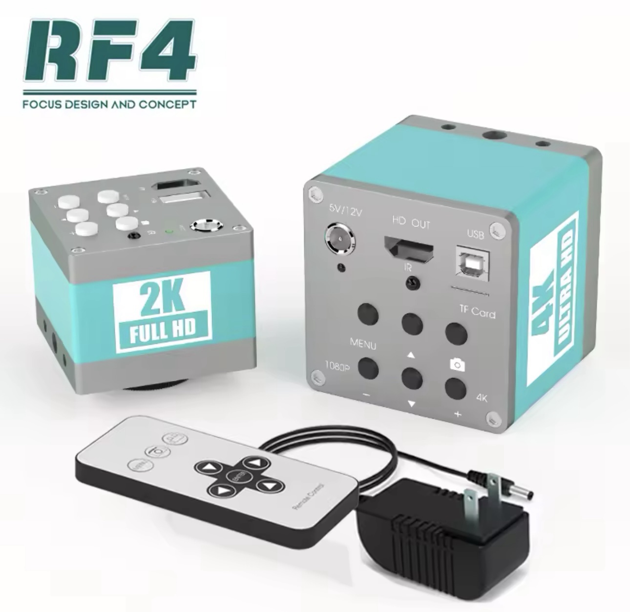 RF-4 2K Camera Industrial Electronic Digital Video Trinocular Microscope Camera For Phone PCB Repair