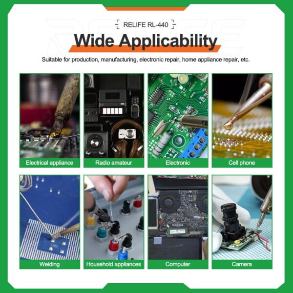 img_0743 RELIFE RL-445 0.5mm High Purity Solder Wire Rosin Core Tin Wire Various Electronic Soldering Welding Weights 25g