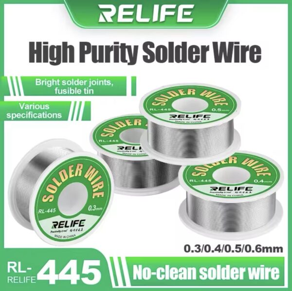 Screenshot RELIFE RL-445 0.5mm High Purity Solder Wire Rosin Core Tin Wire Various Electronic Soldering Welding Weights 25g