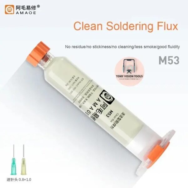 Amaoe M53 10cc Soldering Flux Paste For Electronics PCB IC Mobile Phone CPU BGA