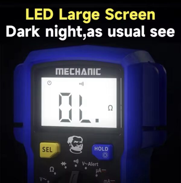 MECHANIC Mini MX Multimeter Intelligent Anti-burn NCV Measurement Function Selection LED display For Electronic inspection Tools