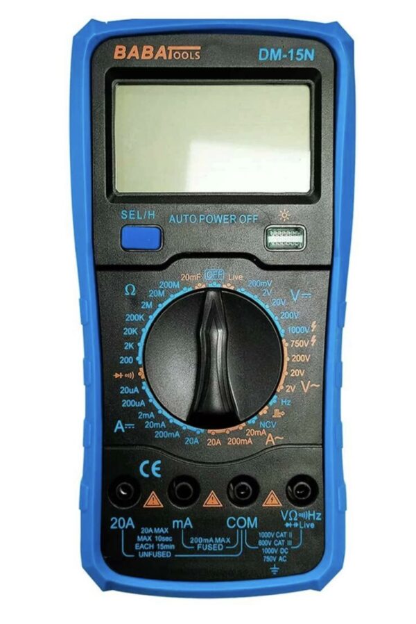 BABA TOOLS DM15N Digital Multimeter Auto Off Multimeter