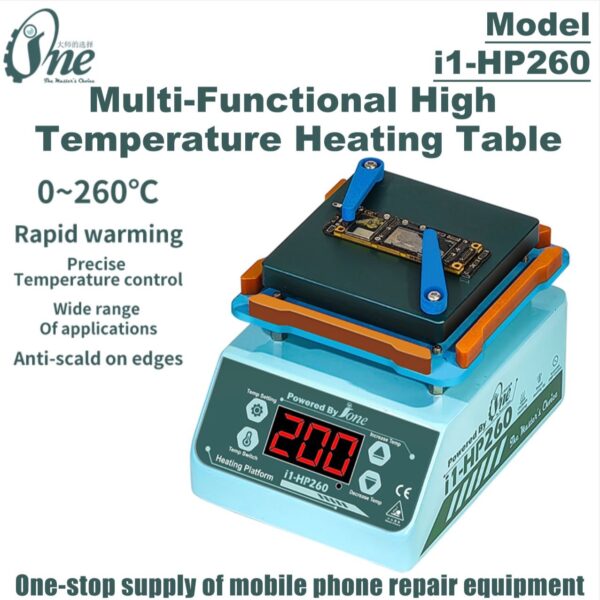 iOne i1-HP260 Multi-Functional High Temperature Android Universal Pre Heating Table