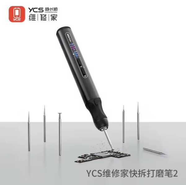YCS 2nd Polishing Pen for Mobile Phone Maintenance Portable Stepless Speed Control IC Chip Frame Polishing Disassembly Tool