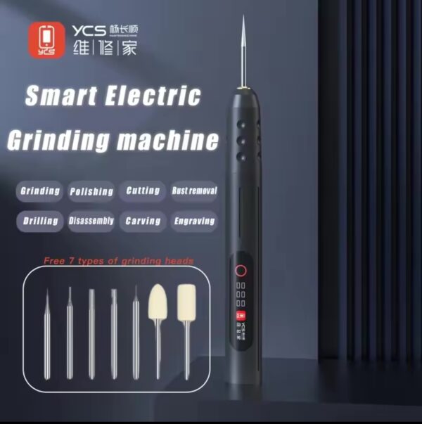YCS 2nd Polishing Pen for Mobile Phone Maintenance Portable Stepless Speed Control IC Chip Frame Polishing Disassembly Tool