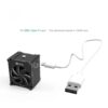 2uul Mini exhaust fan CUUL 5V USB Cooling Fan for Mobile phone mainboard maintenance Welding Smoke Exhaust cooling ejector fan