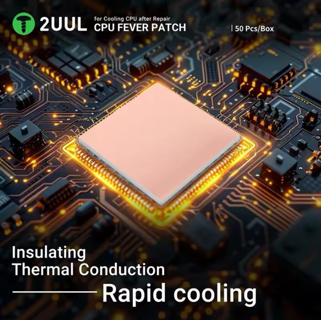 Best 1 2UUL 50pcs/box SC09 CPU Fever Patch for Cooling CPU After Repair ...