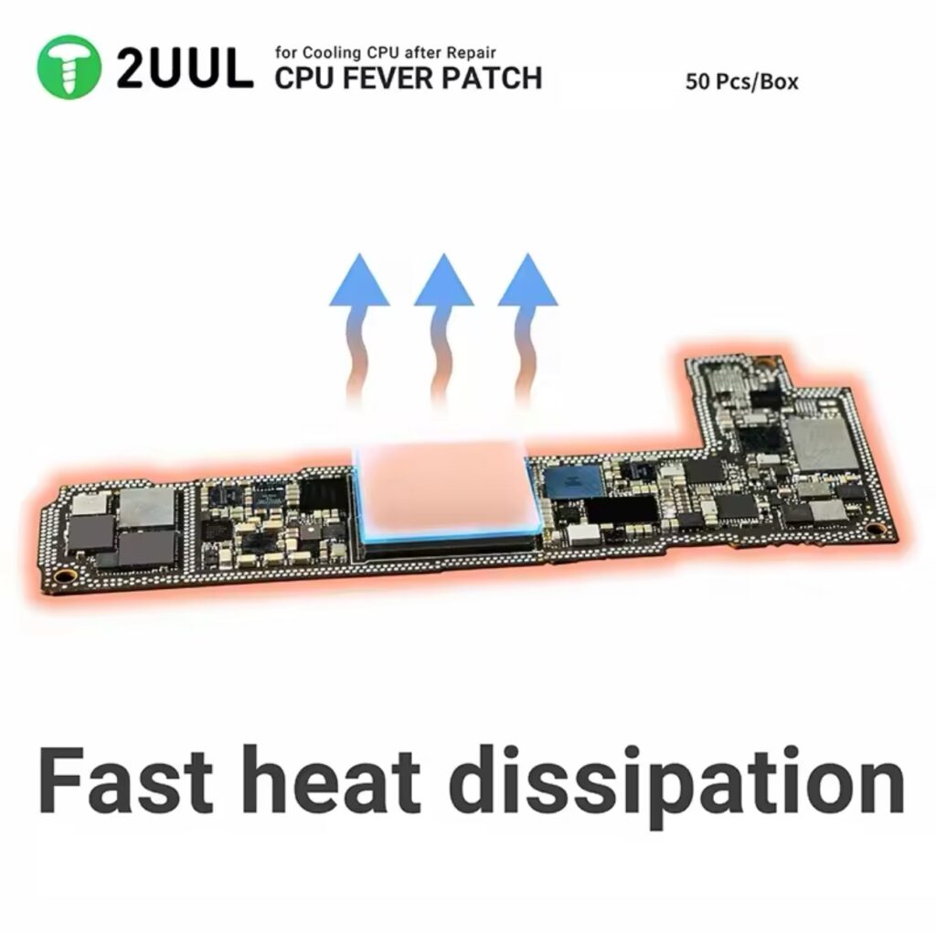 Best 1 2UUL 50pcs/box SC09 CPU Fever Patch for Cooling CPU After Repair ...