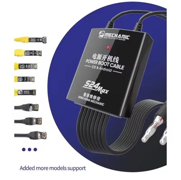 Power Boot Cable MECHANIC S24 MAX for IP 5S-15 Pro Max Android Samsung Huawei OPPO Xiaomi Mobile Phone Guidance Test Line