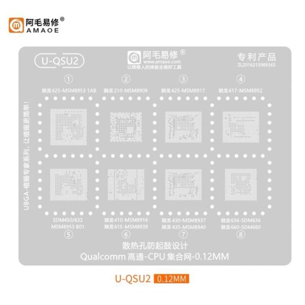 AMAOE U-QSU2 STENCIL