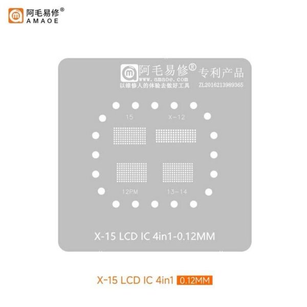 AMAOE X-15 LCD IC 4IN1 STENCIL