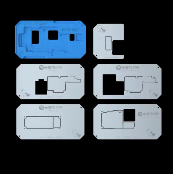 MiJing Z20 Pro For iPhone X-16 PRO MAX Magnetic Fixture Motherboard Middle Frame BGA Reballing Stencil Platform Soldering Kits